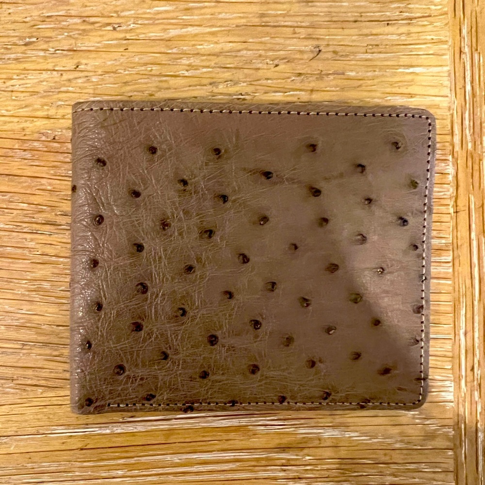 Ostrich Leather Wallet